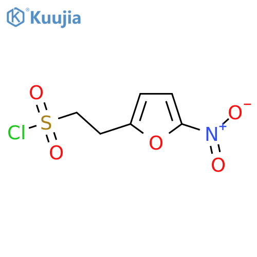 2-(5-Nitrofuran-2-yl)ethane-1-sulfonyl chloride structure