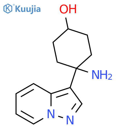4-amino-4-{pyrazolo1,5-apyridin-3-yl}cyclohexan-1-ol structure