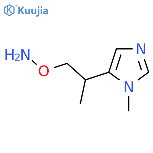 O-2-(1-methyl-1H-imidazol-5-yl)propylhydroxylamine structure