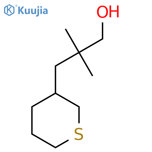 2,2-dimethyl-3-(thian-3-yl)propan-1-ol structure
