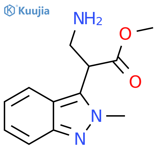 methyl 3-amino-2-(2-methyl-2H-indazol-3-yl)propanoate structure