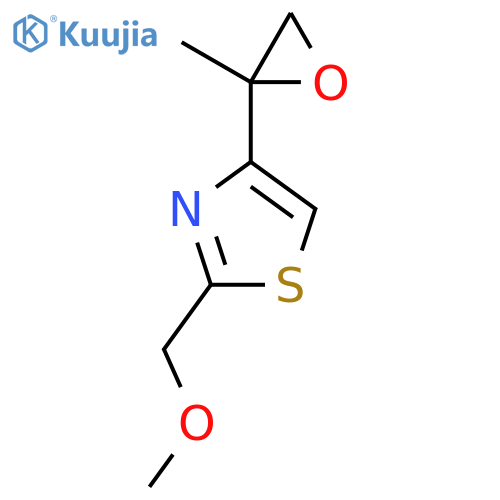 2-(methoxymethyl)-4-(2-methyloxiran-2-yl)-1,3-thiazole structure