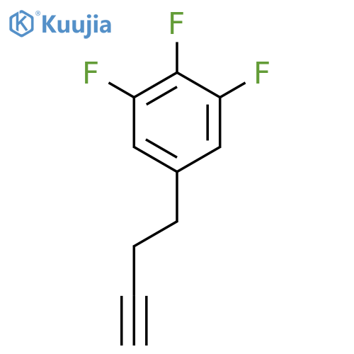 5-(but-3-yn-1-yl)-1,2,3-trifluorobenzene structure