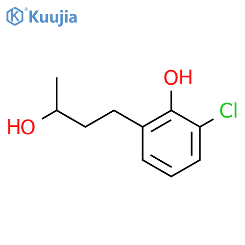 2-chloro-6-(3-hydroxybutyl)phenol structure