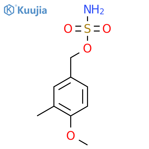 (4-methoxy-3-methylphenyl)methyl sulfamate structure
