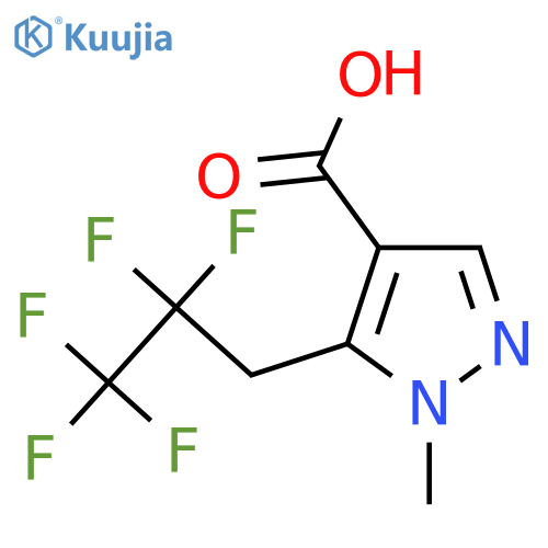 1-methyl-5-(2,2,3,3,3-pentafluoropropyl)-1H-pyrazole-4-carboxylic acid structure