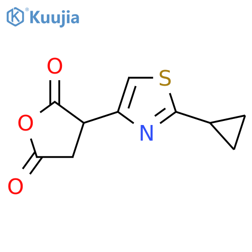 3-(2-Cyclopropyl-1,3-thiazol-4-yl)oxolane-2,5-dione structure