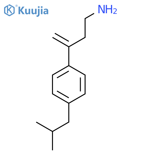 3-4-(2-methylpropyl)phenylbut-3-en-1-amine structure