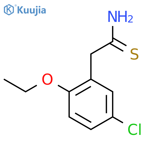 2-(5-chloro-2-ethoxyphenyl)ethanethioamide structure