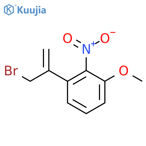 1-(3-bromoprop-1-en-2-yl)-3-methoxy-2-nitrobenzene structure