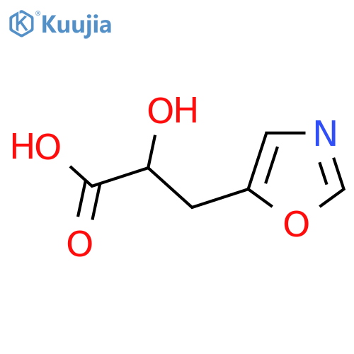 2-hydroxy-3-(1,3-oxazol-5-yl)propanoic acid structure