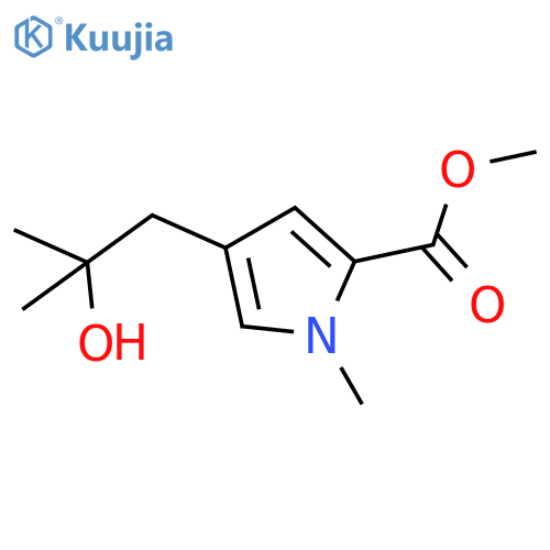 methyl 4-(2-hydroxy-2-methylpropyl)-1-methyl-1H-pyrrole-2-carboxylate structure