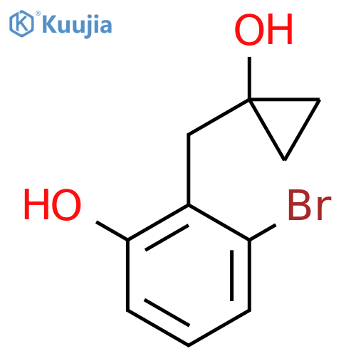 3-bromo-2-(1-hydroxycyclopropyl)methylphenol structure