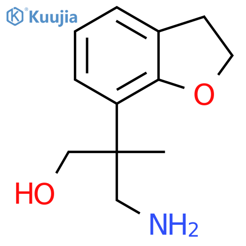 3-amino-2-(2,3-dihydro-1-benzofuran-7-yl)-2-methylpropan-1-ol structure