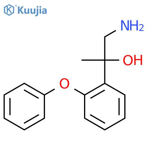 1-amino-2-(2-phenoxyphenyl)propan-2-ol structure
