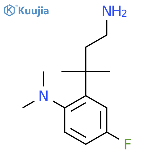 2-(4-amino-2-methylbutan-2-yl)-4-fluoro-N,N-dimethylaniline structure