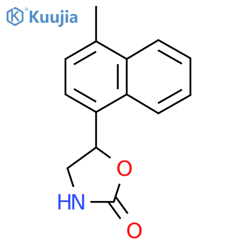 5-(4-methylnaphthalen-1-yl)-1,3-oxazolidin-2-one structure