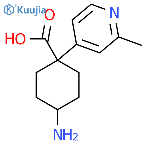 4-amino-1-(2-methylpyridin-4-yl)cyclohexane-1-carboxylic acid structure