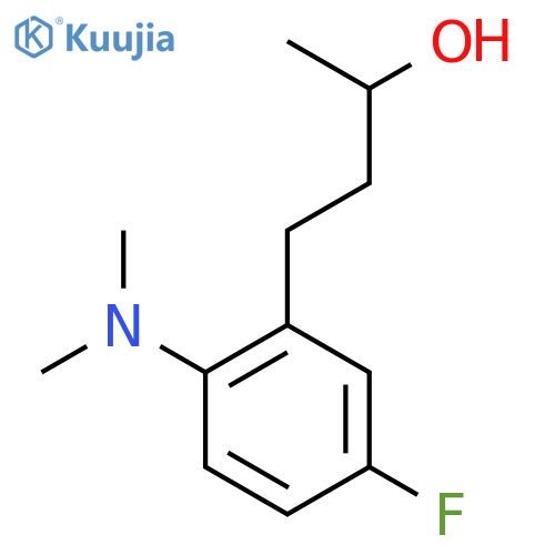 4-2-(dimethylamino)-5-fluorophenylbutan-2-ol structure