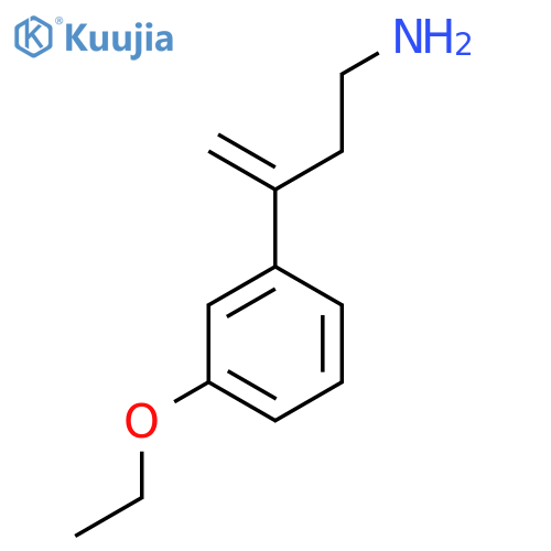 3-(3-ethoxyphenyl)but-3-en-1-amine structure