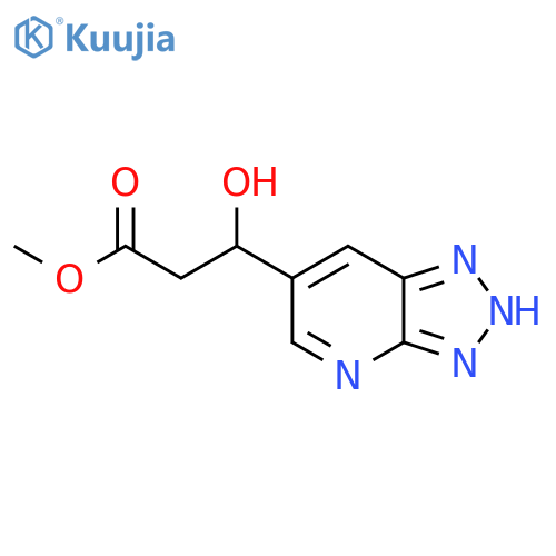 methyl 3-hydroxy-3-{3H-1,2,3triazolo4,5-bpyridin-6-yl}propanoate structure