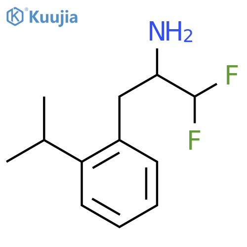 1,1-difluoro-3-2-(propan-2-yl)phenylpropan-2-amine structure