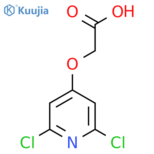 2-(2,6-dichloropyridin-4-yl)oxyacetic acid structure