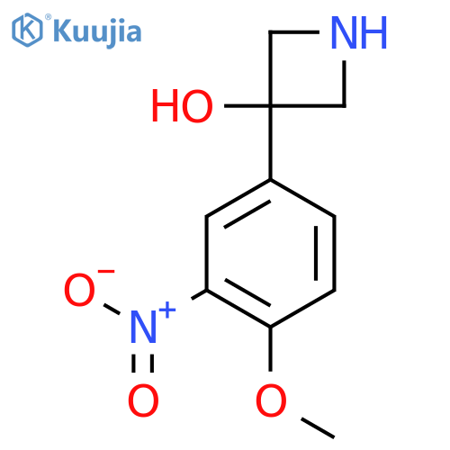 3-(4-methoxy-3-nitrophenyl)azetidin-3-ol structure