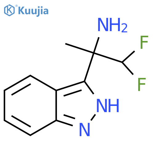 1,1-difluoro-2-(1H-indazol-3-yl)propan-2-amine structure