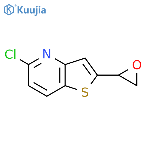 5-chloro-2-(oxiran-2-yl)thieno3,2-bpyridine structure