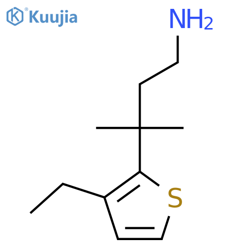 3-(3-ethylthiophen-2-yl)-3-methylbutan-1-amine structure