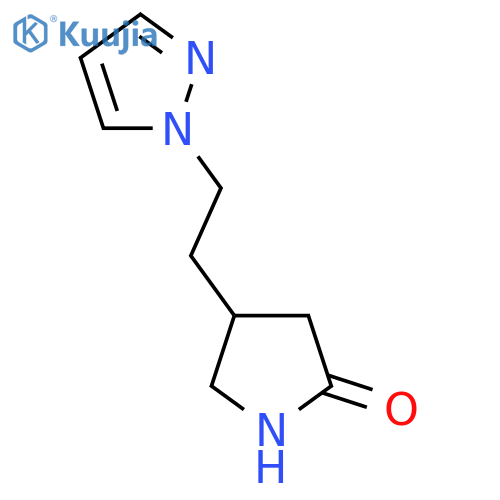 4-2-(1H-pyrazol-1-yl)ethylpyrrolidin-2-one structure