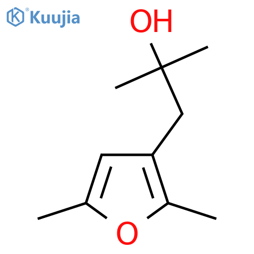 1-(2,5-dimethylfuran-3-yl)-2-methylpropan-2-ol structure
