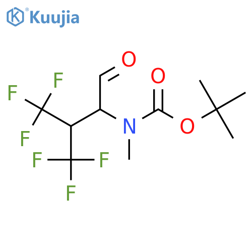 tert-butyl N-methyl-N-4,4,4-trifluoro-1-oxo-3-(trifluoromethyl)butan-2-ylcarbamate structure