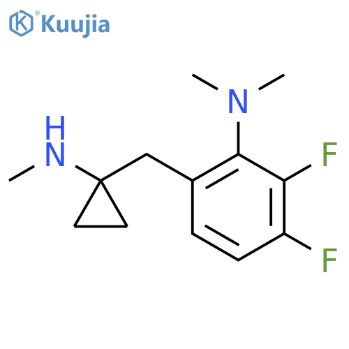 2,3-difluoro-N,N-dimethyl-6-{1-(methylamino)cyclopropylmethyl}aniline structure