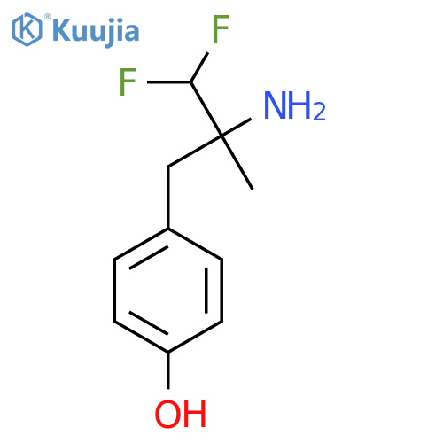 4-(2-amino-3,3-difluoro-2-methylpropyl)phenol structure