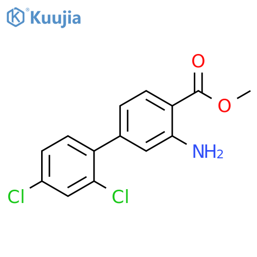 Methyl 2-amino-4-(2,4-dichlorophenyl)benzoate structure