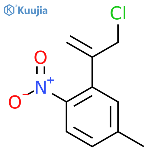 2-(3-chloroprop-1-en-2-yl)-4-methyl-1-nitrobenzene structure