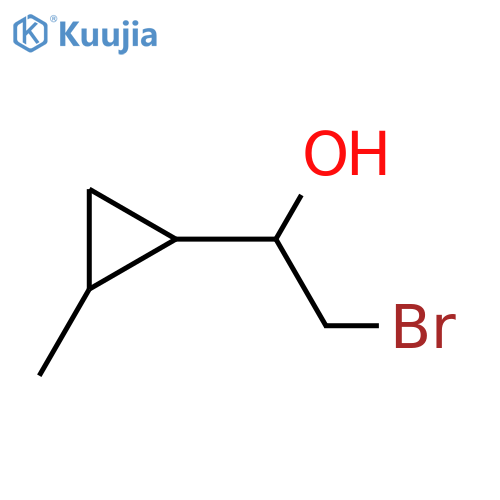 2-bromo-1-(2-methylcyclopropyl)ethan-1-ol structure