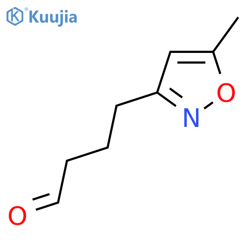 4-(5-methyl-1,2-oxazol-3-yl)butanal structure
