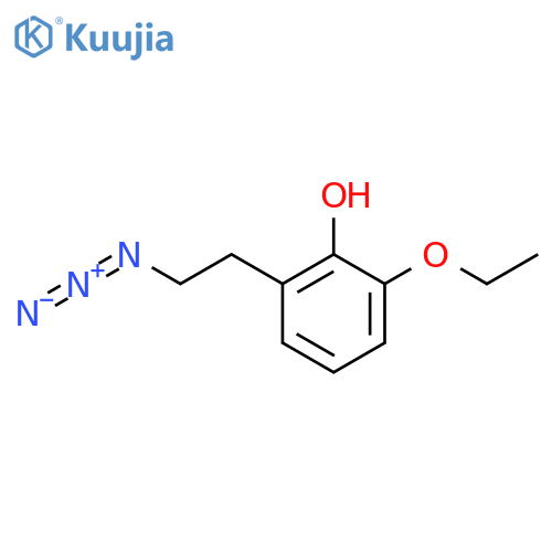 2-(2-azidoethyl)-6-ethoxyphenol structure