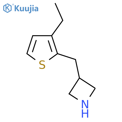 3-(3-ethylthiophen-2-yl)methylazetidine structure