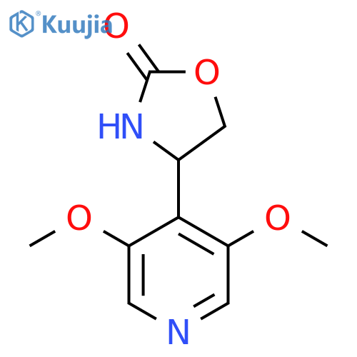 4-(3,5-Dimethoxypyridin-4-yl)-1,3-oxazolidin-2-one structure
