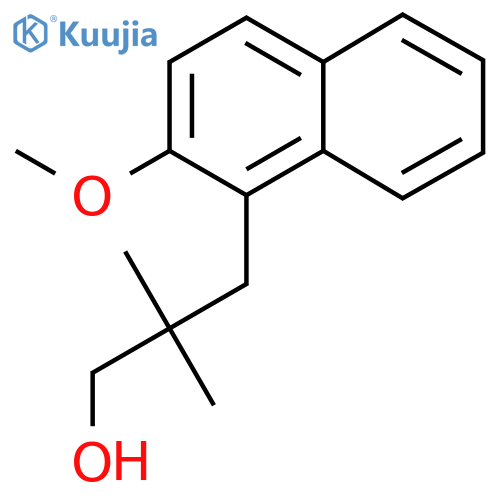 3-(2-methoxynaphthalen-1-yl)-2,2-dimethylpropan-1-ol structure