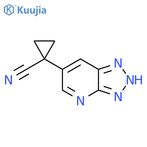 1-{3H-1,2,3triazolo4,5-bpyridin-6-yl}cyclopropane-1-carbonitrile structure