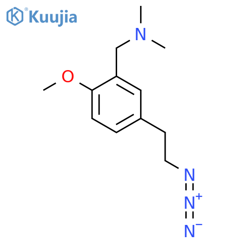 {5-(2-azidoethyl)-2-methoxyphenylmethyl}dimethylamine structure
