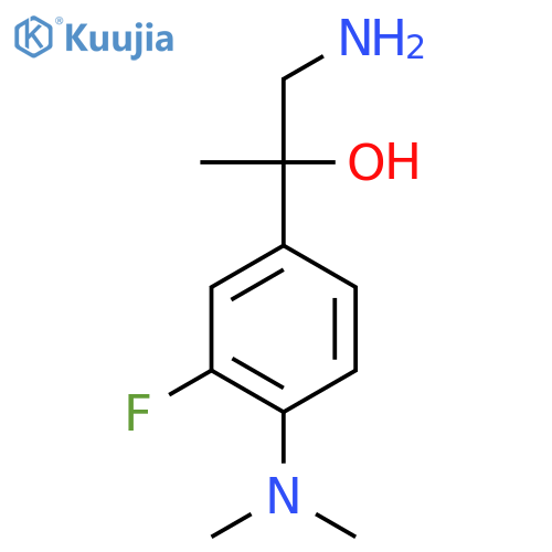 1-amino-2-4-(dimethylamino)-3-fluorophenylpropan-2-ol structure
