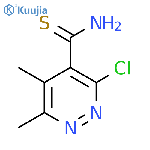 3-chloro-5,6-dimethylpyridazine-4-carbothioamide structure