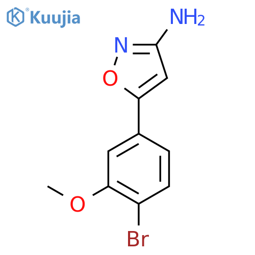 5-(4-bromo-3-methoxyphenyl)-1,2-oxazol-3-amine structure