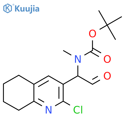 tert-butyl N-1-(2-chloro-5,6,7,8-tetrahydroquinolin-3-yl)-2-oxoethyl-N-methylcarbamate structure